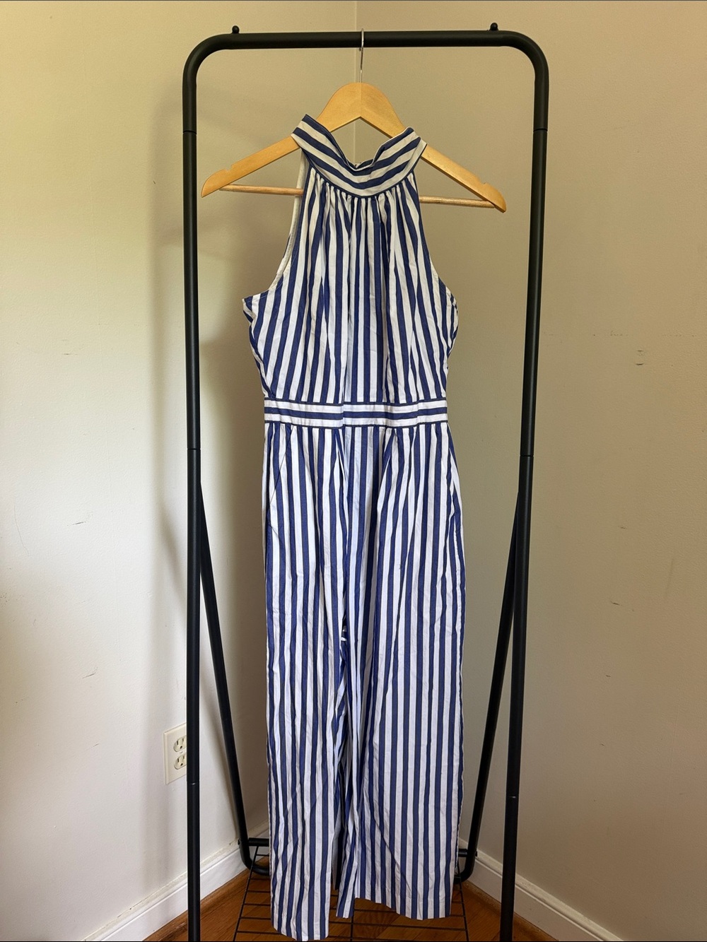 J. Crew Striped Halter Jumpsuit